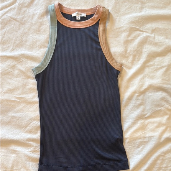 Colorblock Ribbed VICI Tank Top - Picture 1 of 3